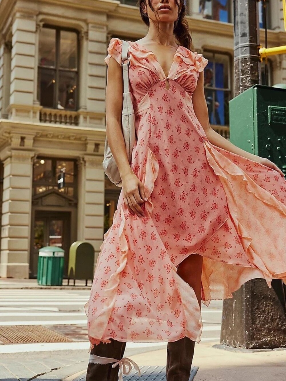 Free People Joaquin Whimsical Garden Cottagecore Prairiecore Dress Medium - Picture 2 of 16